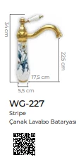 Pure Stripe Tezgah Üstü Çanak Lavabo Armatürü Wg-227 - 2