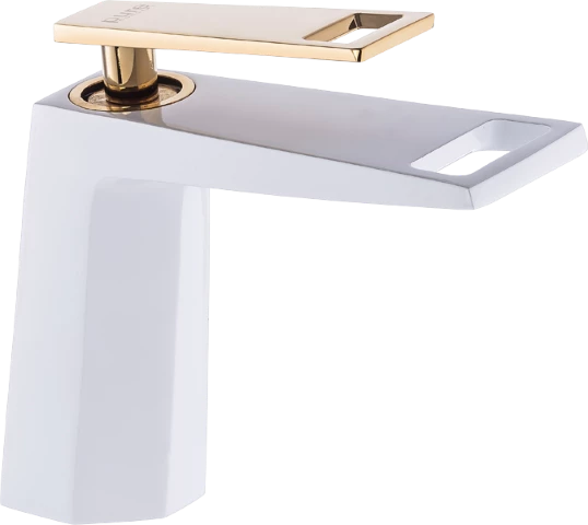 Pure Waterfall Beyaz Altın Lavabo Armatürü Wg-223