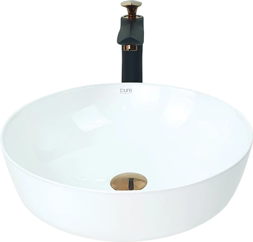 Pure Beyaz Tezgah Üstü Çanak Lavabo W-296