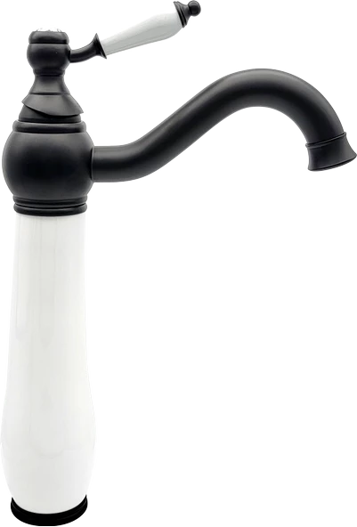 Pure Beyaz Siyah Tezgah Üstü Çanak Lavabo Armatürü Wb-218 - 2