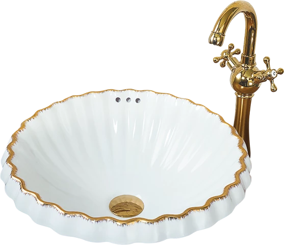 Pure Beyaz Tezgah Üstü Çanak Lavabo W-406