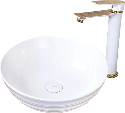 Pure Beyaz Tezgah Üstü Çanak Lavabo W-807