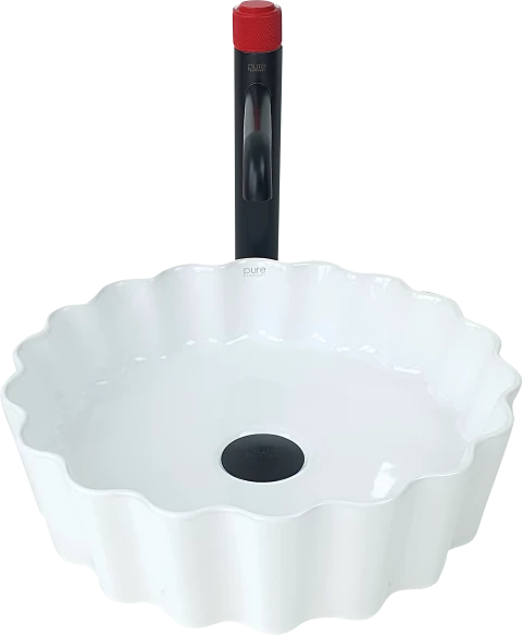 Pure Beyaz Tezgah Üstü Çanak Lavabo W-290