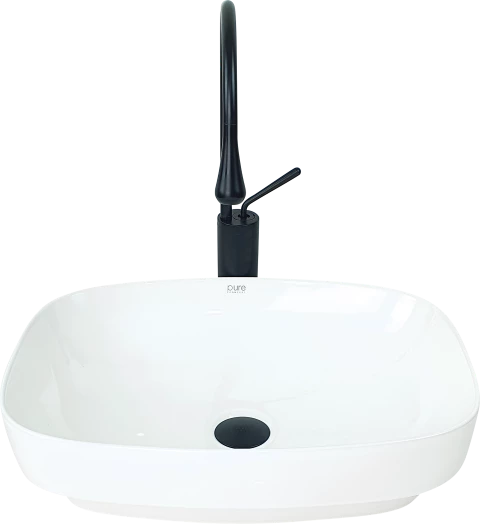 Pure Beyaz Tezgah Üstü Çanak Lavabo W-283