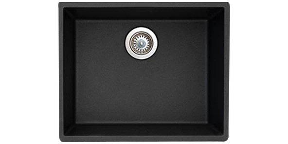 Gradde Siyah Tek Göz 40X50 Cm T,Üstü,Altı,Sıfır Granit Evye Gr50 - 2