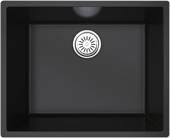 Gradde Siyah Tek Göz 40X50 Cm T,Üstü,Altı,Sıfır Granit Evye Gr50