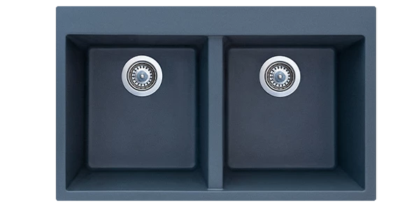 Gradde Antrasit Çift Göz Granit Evye 50X81 Cm Gr81