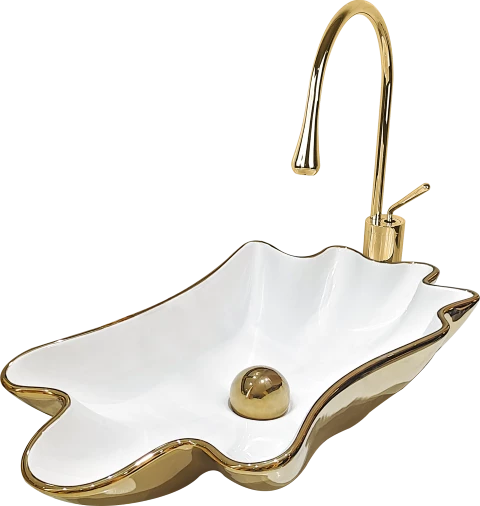 Pure Istırıdye Gold Tezgah Üstü Çanak Lavabo Hnm-108