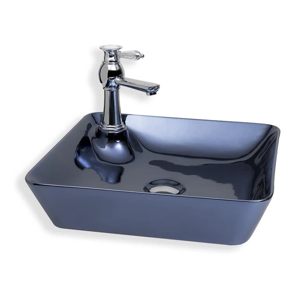 Lena Tezgah Üstü Lavabo Füme E-4620L
