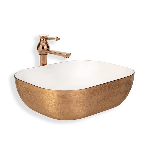 Lena Tezgah Üstü Lavabo Rose E-5003R