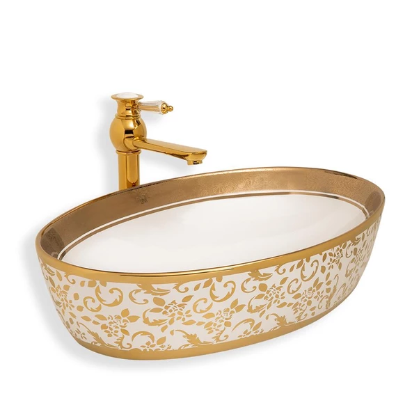 E-8130 Tezgah Üstü Porselen Lavabo E-8130