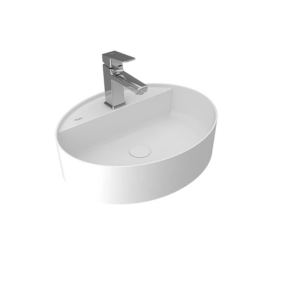 Smartedge 40X50 Cm Oval Lavabo Mat Beyaz
