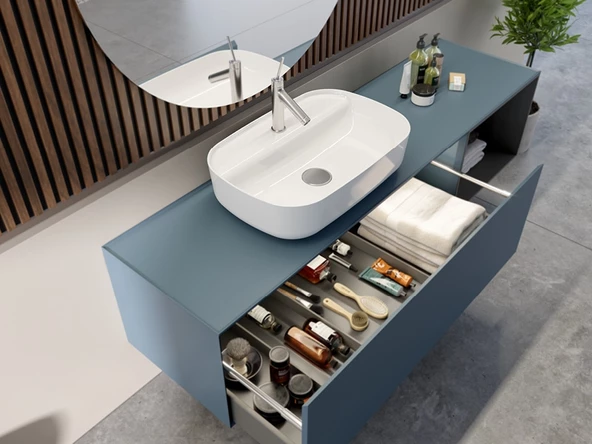 Cerastyle Turkuaz Aqua Tezgah Üstü Lavabo - 3