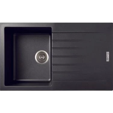 Gradde Siyah 50*86 Tek Göz Granit Eviye