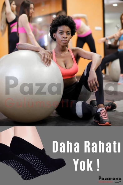3 Lü Paket Kaydırmaz Bayan Dans Pilates Ve Yoga Çorabı Kadın Çorabı Bayan Çorabı Babet - 7