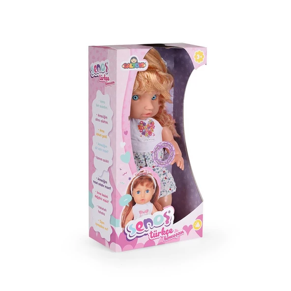 Senoş Türkçe Konuşan Saçlı Kıyafetli Oyuncak Bebek - Resim 7