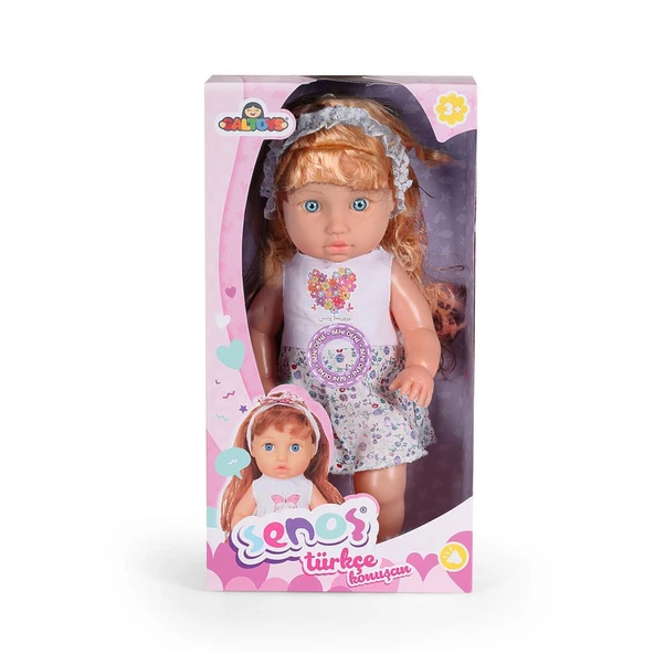 Senoş Türkçe Konuşan Saçlı Kıyafetli Oyuncak Bebek - Resim 5