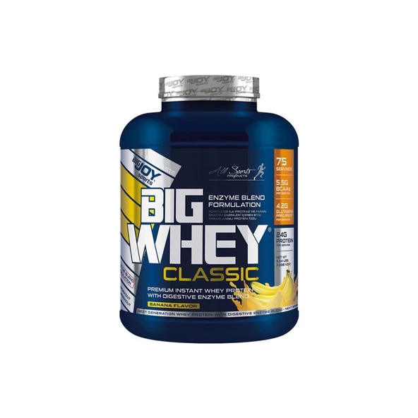 Bigjoy Sports Bigwhey Classic Protein Tozu 2288G Yeni Enzim Formül Muz Aromalı