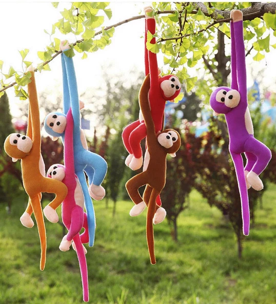 Peluş Maymun, Elleri Yapışabilen Uyku ve Oyun Arkadaşı -70 cm
