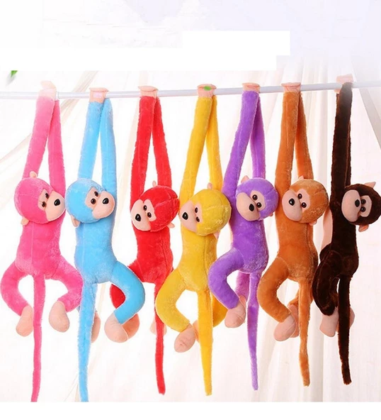 Peluş Maymun, Elleri Yapışabilen Uyku ve Oyun Arkadaşı -70 cm - 4