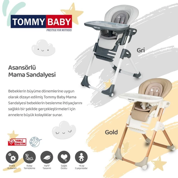 TommyBaby Premium Lüx Mama Sandalyesi - 7