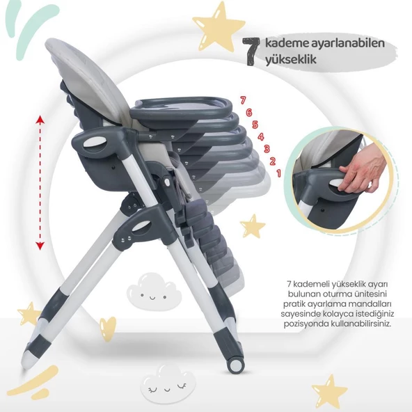 TommyBaby Premium Lüx Mama Sandalyesi - 12