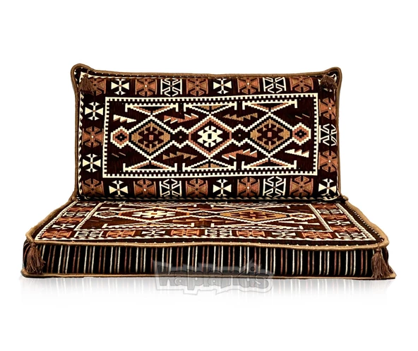 Shark Anatolia Anadolu Şark Köşesi Tekli Sedir Takımı Kahve - Resim 4