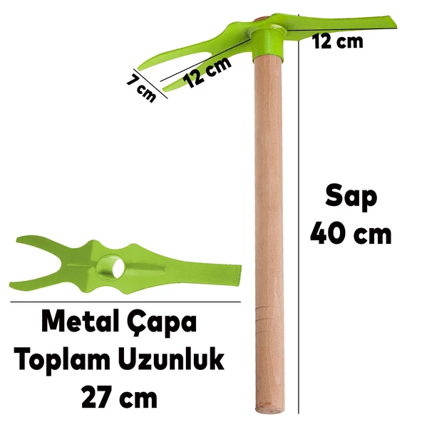 Eltos Çapa Bahçe Çapası Saplı Büyük Tarla Çapası 40 cm Ec018 - 2