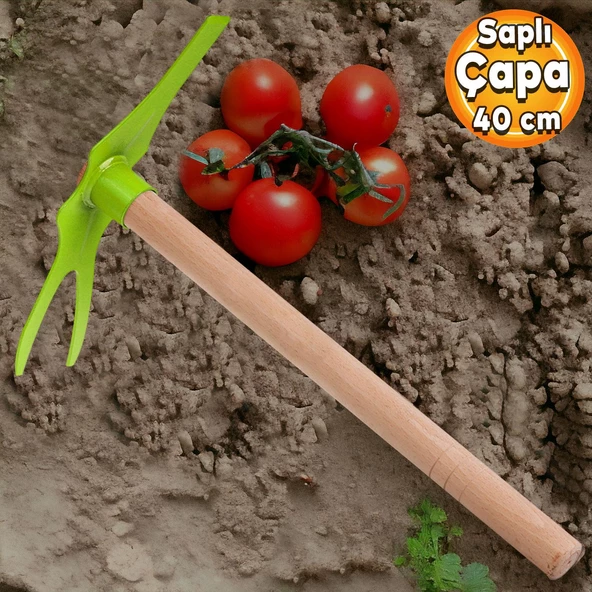 Eltos Çapa Bahçe Çapası Saplı Büyük Tarla Çapası 40 cm Ec018