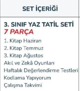 Öğretmen Evde 3. Sınıf Yaz Tatil Seti 2022-2023 - 3