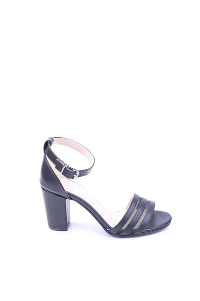 Goldstep 1601 Kadın 7,5 Cm Topuk Dantelli Tek Bant Sandalet - 3