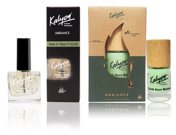 Kalyon Tırnak Eti Peelingii+Kalyon Bitkisel Tırnak Gece Maskesi 11 Ml - 1