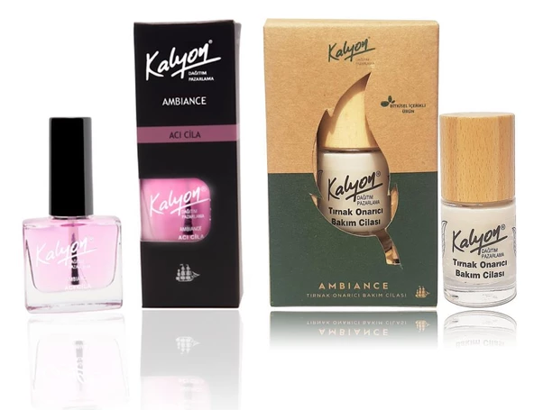 Kalyon Acı Cila+Kalyon Bitkisel Tırnak Onarıcı Bakım Cilası 11 Ml ürün görseli 1