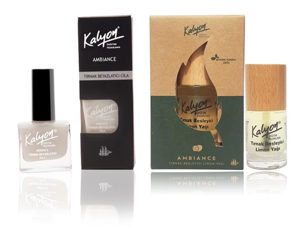 Kalyon Tırnak Beyazlatıcı Cilai+Kalyon Bitkisel Tırnak Besleyici Limon Yağı 11 Ml ürün görseli 1