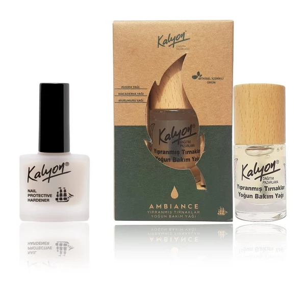 Kalyon Tırnak Sertleştirici+Kalyon Bitkisel Yıpranmış Tırnaklar Yoğun Bakım Yağı 11 Ml ürün görseli