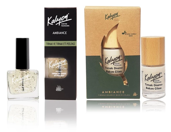 Kalyon Tırnak Eti Peelingii+Kalyon Bitkisel Tırnak Onarıcı Bakım Cilası 11 Ml ürün görseli 1