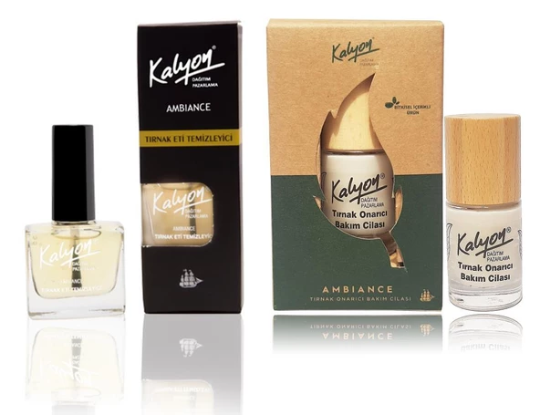 Kalyon Tırnak Eti Temizleyici+Kalyon Bitkisel Tırnak Onarıcı Bakım Cilası 11 Ml ürün görseli 1