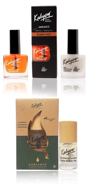 Kalyon Tırnak Sertleştirici+Bakım Yağı+Kalyon Bitkisel Yıpranmış Tırnaklar Yoğun Bakım Yağı 11 Ml ürün görseli 1