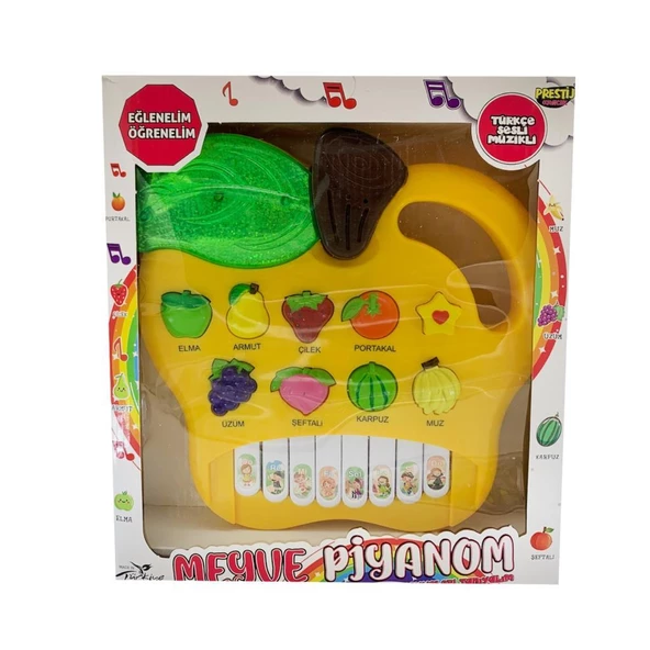 Türkçe Sesli Meyveleri Tanıyalım Meyve Oyuncak Piyanom - Resim 2