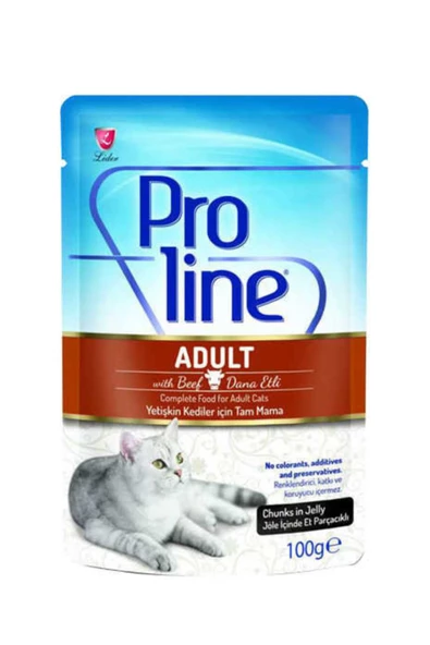 Proline Dana Etli Pouch Yetişkin Kedi Yaş Maması 100 G
