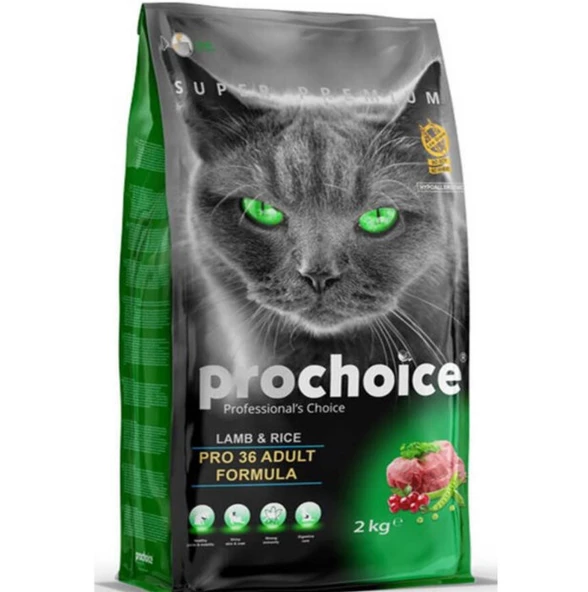 Prochoice Pro 36 Kuzu Etli Yetişkin Kedi Maması 2 KG - 2