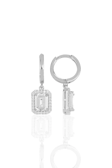 Gümüş rodyumlu baget taşlı üçlü set SGTL11564RODAJ - 4