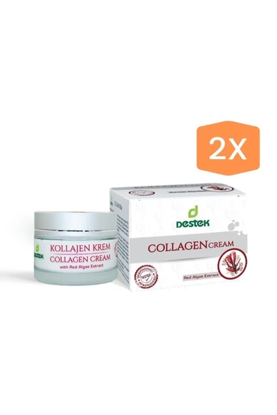 Destek Kollajen Krem 50 Ml (kırmızı Yosun Özlü) (2 Adet)