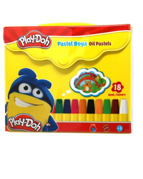 Play Doh Çantalı Pastel Boya 18li