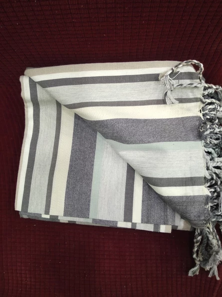 Mandaş Cotton Pamuk Keten Peştemal (100x180)-Melisa - 2