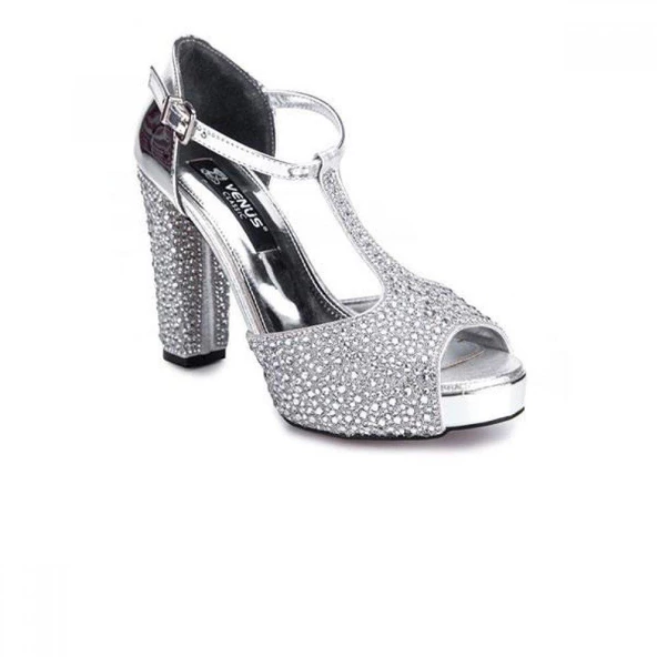 VENÜS 22240361PLATFORM TOPUK BURNU AÇIK ABİYE KADIN SANDALET - 2