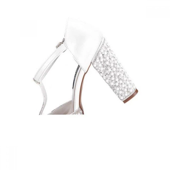 VENÜS 22240361PLATFORM TOPUK BURNU AÇIK ABİYE KADIN SANDALET - 4