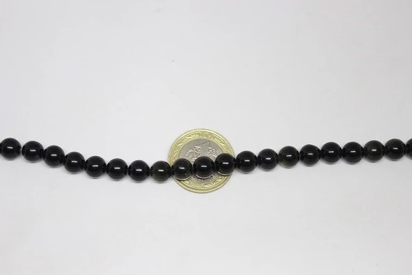 Golden & Siyah Obsidyen Taşı Dizi 8mm - Resim 2