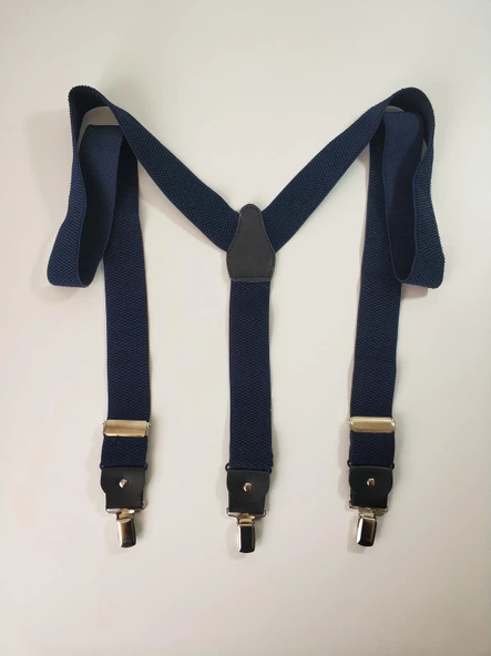 JANTİ PANTOLON ASKISI UNISEX 3,5 CM PETEK DOKULU DERİ MALZEMELİ METAL APARATLI - 8