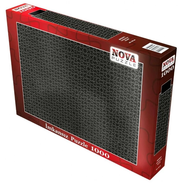 Nova Puzzle 1000 Parça İmkansız Puzzle - Siyah - Fantastik Kesim ürün görseli